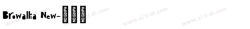 Browallia New字体转换